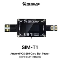 Testeur de fente pour carte SIM MECHANIC SIM-T1, écran HD, détection simultanée de double SIM, outil de diagnostic rapide pour Android et iPhone