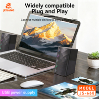 RGB Oyun Bilgisayarı Hoparlörleri USB Güçlü Plastik Masaüstü Stereo Hi-Fi Surround Ses LED Işıklı Tak ve Çalıştır PC/Laptop 5-10W