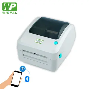 Winpal WP300B Imprimante de codes-barres d'étiquettes Imprimante d'autocollants thermiques de bureau sans fil pour étiquettes d'expédition 4x6