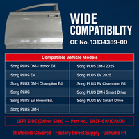 Ensemble de porte avant gauche 13134389-00 pour BYD Song PLUS