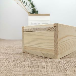 Rectangular <b>Pine</b> Storage <b>Box</b> Customizable Size General Packaging Decorative <b>Box</b> - Product Image 3