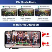 Caméra de recul solaire WIFI avec détection BSD Ai Caméra de voiture alimentée par batterie DVR Enregistrement en boucle pour remorque de camion RV iPhone Android