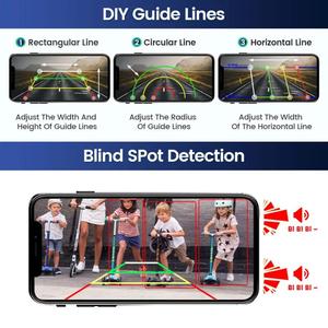 Wifi năng lượng mặt trời sao lưu máy ảnh với BSD ai phát hiện pin Powered xe máy ảnh DVR Vòng ghi âm cho RV xe tải Trailer iPhone <span class=keywords><strong>Android</strong></span> - Product Image 2