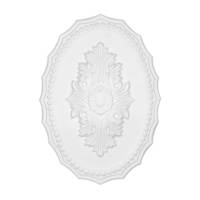 Médaillon de plafond blanc avec des capacités de moulage élégantes pour la décoration intérieure, matériau pour la maison