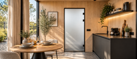 Maison Modulaire Préfabriquée Moderne en Forme de Cabine Miroir avec Mur en Verre Réfléchissant pour Glamping, Hôtels, Sites Touristiques, Usine Personnalisée