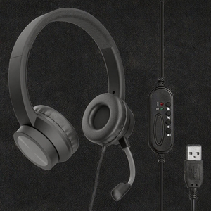<span class=keywords><strong>Casque</strong></span> d'écoute filaire supra-auriculaire personnalisé USB16 en gros <span class=keywords><strong>avec</strong></span> micro d'interface 3.5mm <span class=keywords><strong>pour</strong></span> le bureau et la télévision en 2024 - Product Image 3