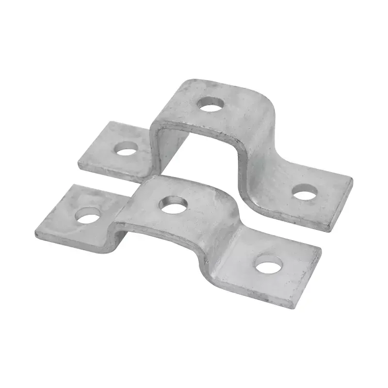 Strut channel accessory Hot Dip Galvanized 5mm Thickness Two Holes Easy Mounting 90 degree "L"Shape Angle Bracket
