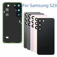 Pour Samsung Galaxy S22 S23 Plus boîtier Ultra cadre moyen + couvercle arrière de batterie avec caméra
