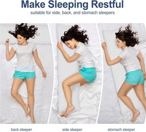 20x54inch Adjustable Bamboo Shredded Memory Foam Long <strong>Pillow</strong> <strong>for</strong> <strong>Bed</strong> Sleeping <strong>Big</strong> Large Firm Full Body <strong>Pillow</strong> <strong>for</strong> Side Sleeper - Product Image 5