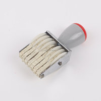 Encre Sefl colorée en plastique drôle en caoutchouc Diy Rolling Wheel Date Time Tampons logo personnalisé en plastique