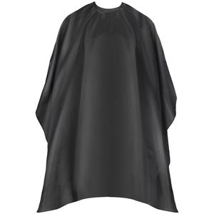 Capa de Peluquería de Poliéster con Logotipo Personalizado, para Salón de Belleza, Maquillaje y Corte de Cabello, con Broches de Silicona, en Blanco y Negro, Delantal de Barbero - Product Image 1