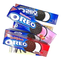 Biscuits sandwich coréens importés en gros, 84g, halal, multi-saveurs, biscuits exotiques pour le bureau