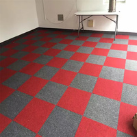 Dalles de moquette PVC 50x50 cm à boucles, antistatiques, antidérapantes, fabriquées à la machine, pour hôtels 5 étoiles, cuisines commerciales et bureaux
