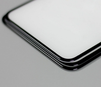 Produit le plus récent, protection d'écran de téléphone portable en verre trempé à large arc en aluminium, couverture complète pour iPhone/Samsung Series