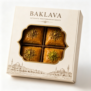 Scatola <span class=keywords><strong>per</strong></span> Baklava Antiaderente con Finestra Trasparente, Confezione Regalo Premium <span class=keywords><strong>per</strong></span> <span class=keywords><strong>Dolci</strong></span> Mediterranei - Product Image 2