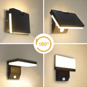 Applique murale <span class=keywords><strong>de</strong></span> salon à détecteur <span class=keywords><strong>de</strong></span> <span class=keywords><strong>mouvement</strong></span> 18W IP65 étanche en aluminium moderne LED pliable - Product Image 5