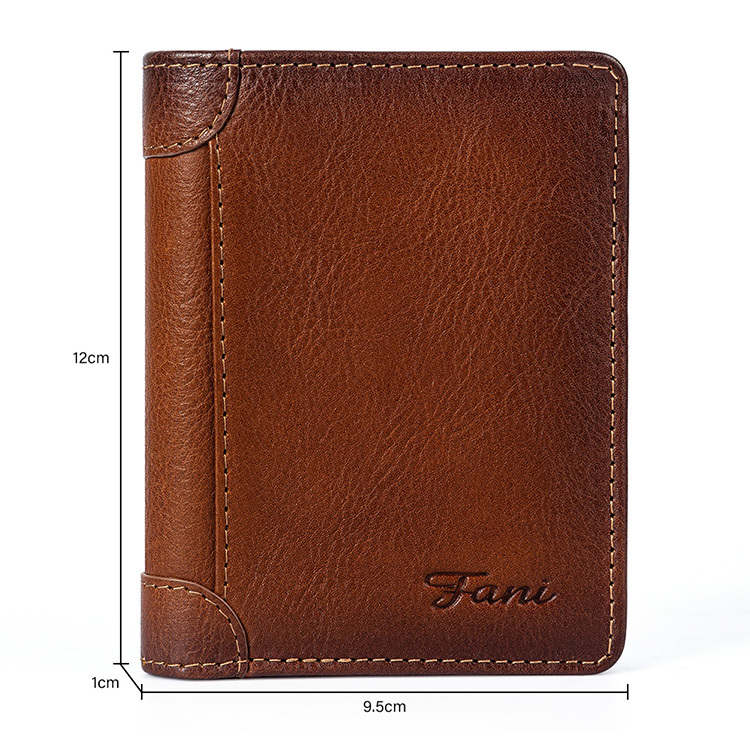 Mens Leather Wallets with RFID Blocking Technology - Leather