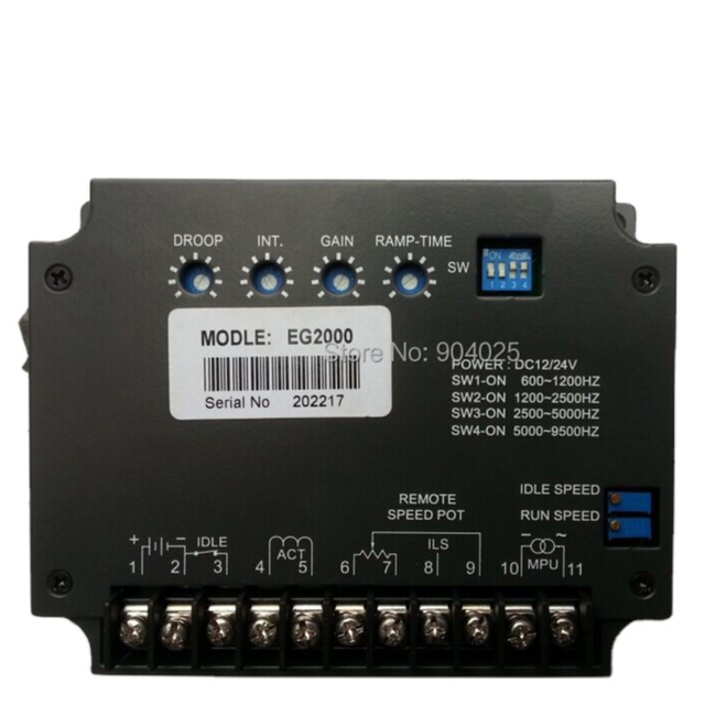 Aoda Speed Controller Universal Electronic Engine Governor Control Unit Kutai EG2000