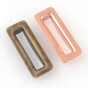 Oro Rosa Bronce antiguo 53mm x 9mm x 40mm x 20mm Ojal cuadrado grande metal cobre ojal para zapatos de cuero bolsos ropa