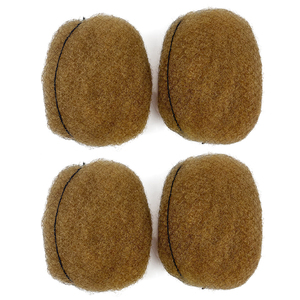 Cheveux humains afro crépus bouclés de haute qualité, cheveux humains brésiliens bruts, dreadlocks, tresses pour africains, 2 par paquet - Product Image 2