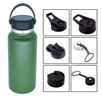 Bouteille d'eau de voyage Tairflask sans BPA, en acier inoxydable 18/8, à double paroi, isolée sous vide, anti-fuite, à large ouverture, portable