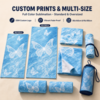 Serviette de plage en microfibre écologique Eastsunshine, vente chaude de l'été, séchage rapide, douce, légère, pour les voyages