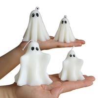 Maßgefertigte Halloween-Geister-Pyramiden-Duftkerze aus Sojawachs für Zuhause, Premium-Geschenk im Großhandel