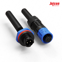 Mini M12 2 broches, type à souder, étanche IP67, boîtier en nylon, connecteur circulaire câblable pour assemblage de câble d'alimentation de capteur