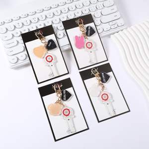 Kpop ชุดพวงกุญแจพลาสติก3ชิ้นสำหรับเด็กจรจัด (G)I-DLE Felix พวงกุญแจอะคริลิคสองด้านสำหรับจี้อุปกรณ์เสริม - Product Image 3