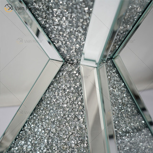 Vxin WXF-151 <strong>square</strong> Top Mirror Decor Diamond Mirror <strong>Side</strong> <strong>Table</strong> Glass Mirrored <strong>Table</strong> - Product Image 5