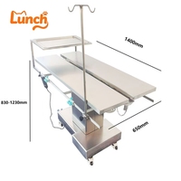 Table chirurgicale électrique pour animaux de compagnie en acier inoxydable 304, table de dissection chauffée à température contrôlée, lit chirurgical pour animaux