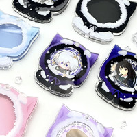 Support de badges en acrylique personnalisé selon votre design GUMI-GUMI, cadre photo décoratif, étui de protection haute transparence pour badges