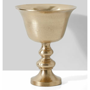 Dernière conception personnalisée taille antique or piédestal décoratif urnes à fleurs planteur pour centres de table de mariage décorations uniques - Product Image 2