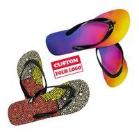 Tongs imperméables pour hommes avec Logo personnalisé, pantoufles d'extérieur en caoutchouc