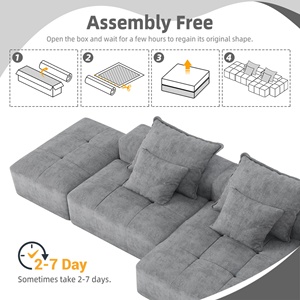 Envío Directo, Juego de Sofás Compactos a Bajo Precio para el Hogar y <span class=keywords><strong>la</strong></span> Sala de Estar, para Apartamentos y Villas, Sofá Cama, Muebles de Salón - Product Image 5
