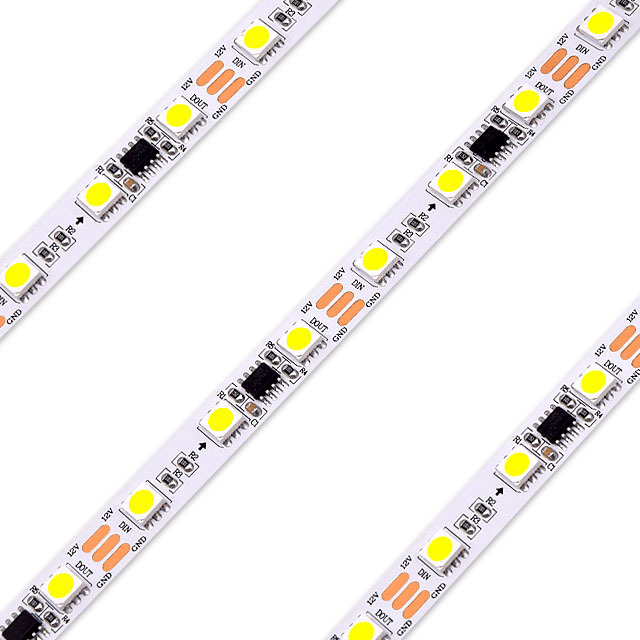 Shape Led Strip Light High Brightness Usage of Indoor and Outdoor 5050 60leds Pixels 12v Led Strip Flx