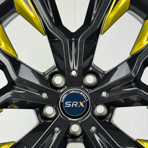 ล้อแม็กซ์ SRX รุ่นใหม่ ขนาด 16-24 นิ้ว ผลิตจากอะลูมิเนียม 6061-T6 แบบฟอร์จชิ้นเดียว ขอบล้อเว้า 40 มม. ET สีดำเงา สำหรับรถยนต์สมรรถนะสูง - Product Image 4