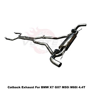 ระบบท่อไอเสียแบบ Catback พร้อมวาล์ว Vortex SS304 สำหรับ BMW X7 G07 M50i M60i N63 S68 4.4T Twin Turbo V8 ปี 2019-2025 ชุดแต่งแบบติดตั้งได้โดยตรง - Product Image 2