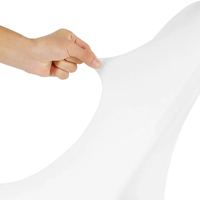 Blanc universel extensible élastique fête de mariage pliable Spandex chaise pliante couvre Spandex pour événements chaises pliantes
