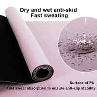 Tapis de Yoga Rose Sansd Personnalisé Impression Vente en Gros Semicirculaire Végan Mat en PU de Haute Qualité Caoutchouc Circulaire Ovale en Arc Forme Pilule Capsule