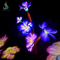 Traditionelle Chinesische Blumenlaterne, Wasserdichte Seidenlaterne für Festivals und Feiertage