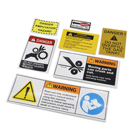 Étiquettes d'avertissement imprimées en usine pour les informations de sécurité des opérations de machines de précision à grande échelle