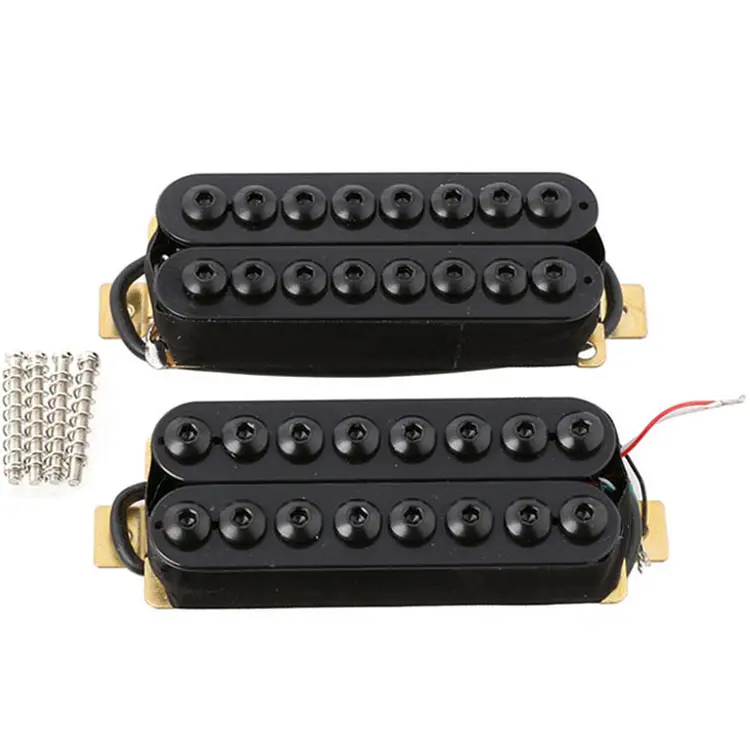 Set of 2 neck & bridge 8 string electric guitar humbucker pickups with Hex Adjustable Screw