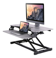 Bureau debout réglable en hauteur de 500 mm avec plateau pour clavier amovible