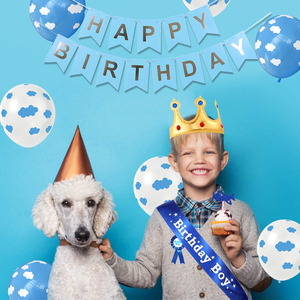 Kit de Decoración para Fiesta de Cumpleaños Infantil con Temática de Nubes Azules de Nicro, Decoración para Fiesta de Bienvenida de Bebé, Decoración para Pared del Hogar - Product Image 6