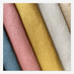 High quality Linen looking Flax Fabric stone washed super soft for Sofa and Cushion home Textile Polyester Cloth