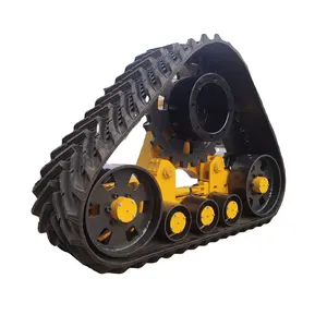 Trabajo agrícola Sistema de conversión de chasis de rueda de oruga de goma para tractor cosechadora