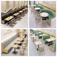 Ensembles de meubles de restaurant moderne chaises et tables de restaurant sièges de stand ensembles de meubles de salle à manger meubles de café