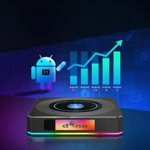 Boîtier multimédia de streaming haut de gamme H96 4K 8K UHD Quad Core, Smart Internet OTT pour Android 12, livraison gratuite aux États-Unis - Product Image 1