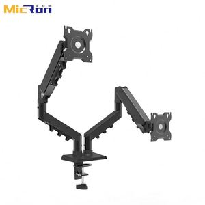 Versatile Adjustable Portable Dual Gas Spring Monitor Arm Gaming Dual Monitor <b>Stand</b> - Product Image 4